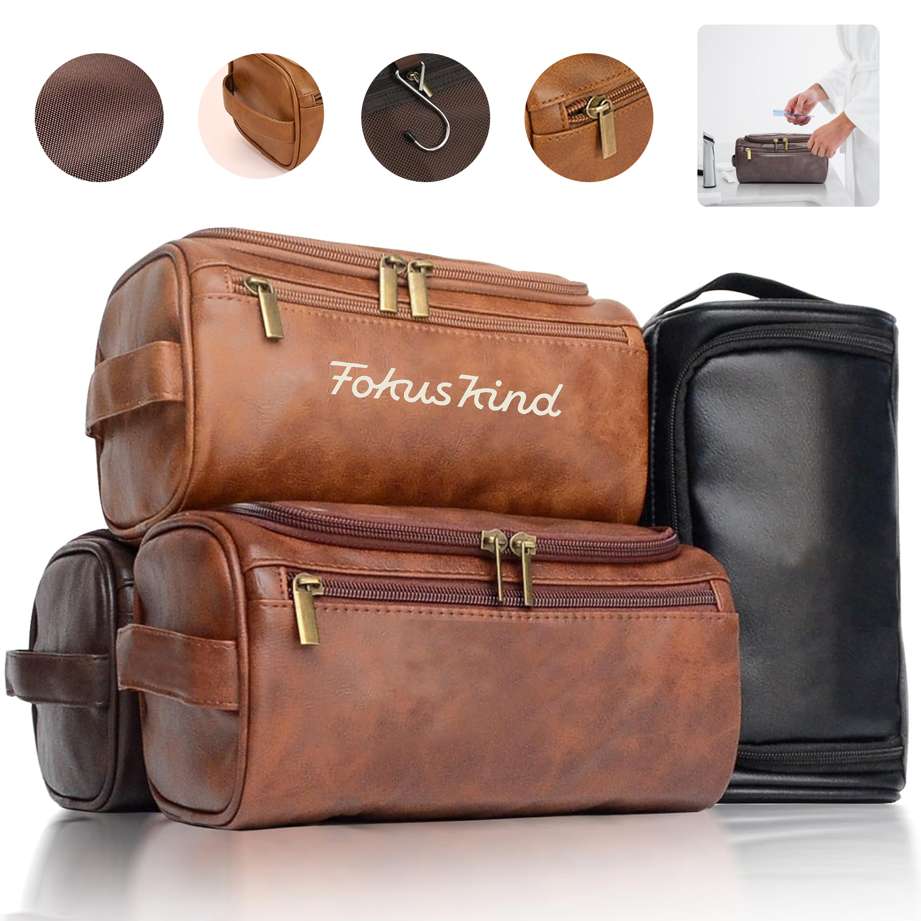 Leather Toiletry Bag 2