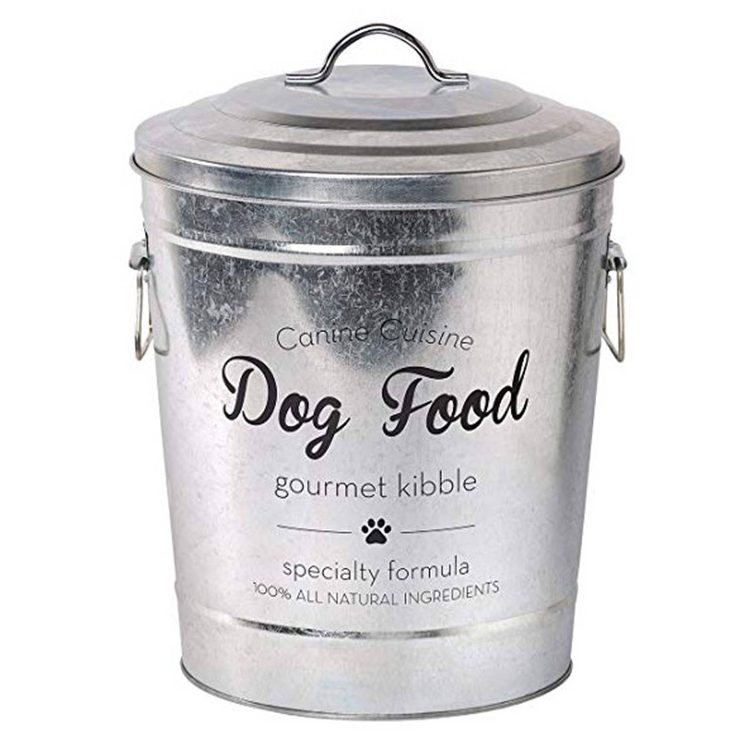 1Gallon Reusable Galvanized Pet Food Bin w/ Lid 4