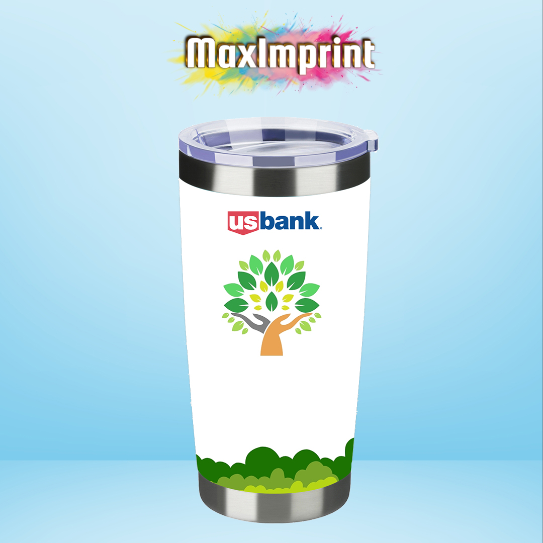 MaxImprint 20oz Stainless Steel Vacuum Tumbler with Lid 22