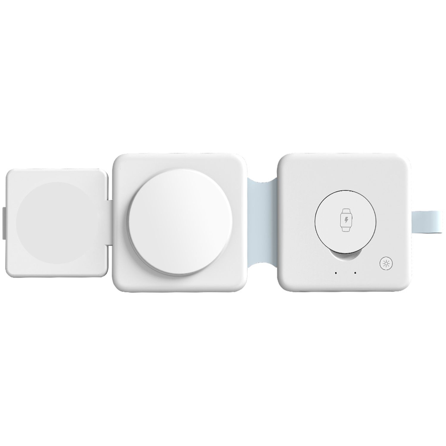 15W 3-IN-1 MagSafe Foldable Wireless Charging Station w/Night Light 2