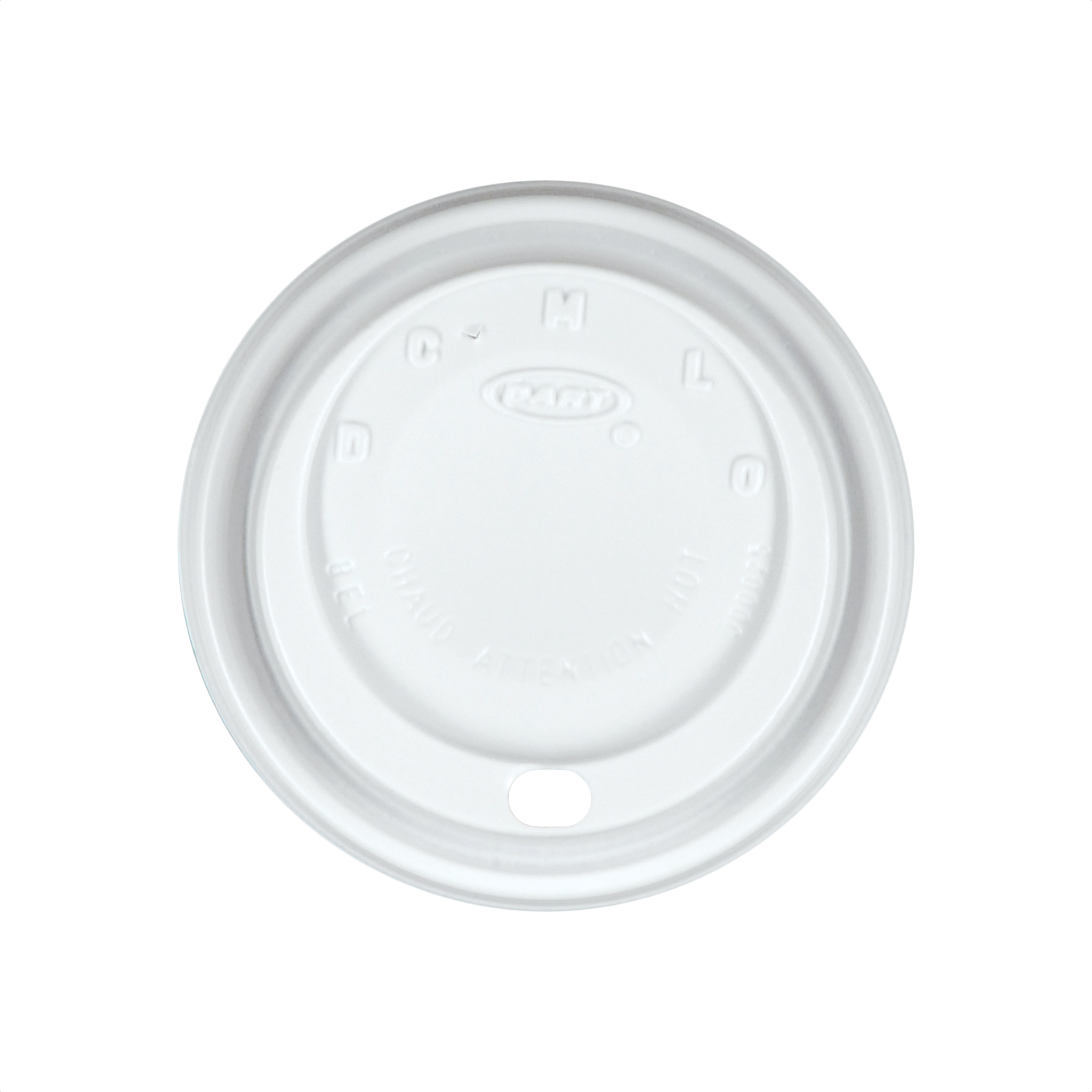 8 oz Foam Cup Domed Lid White 2