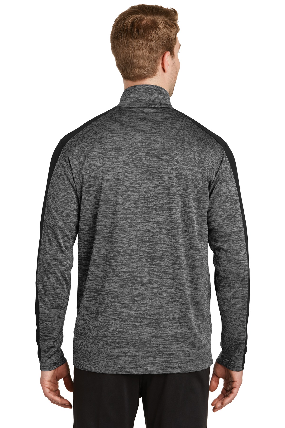 Sport-Tek PosiCharge Electric Heather Colorblock 1/4-Zip Pullover. ST397, custom hoodie or sweatshirt with logo imprint 36
