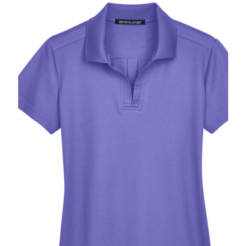 Devon & Jones CrownLux Performance™ Ladies' Plaited Polo 42