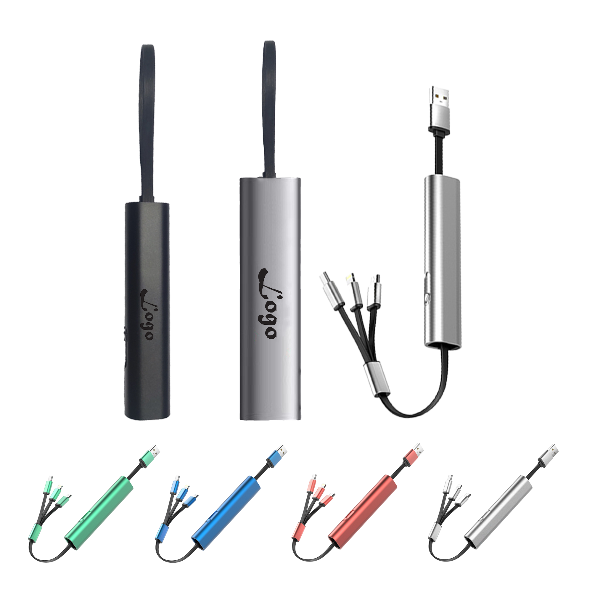 Metal 3 In 1 Mobile Phone Charging Cable 2