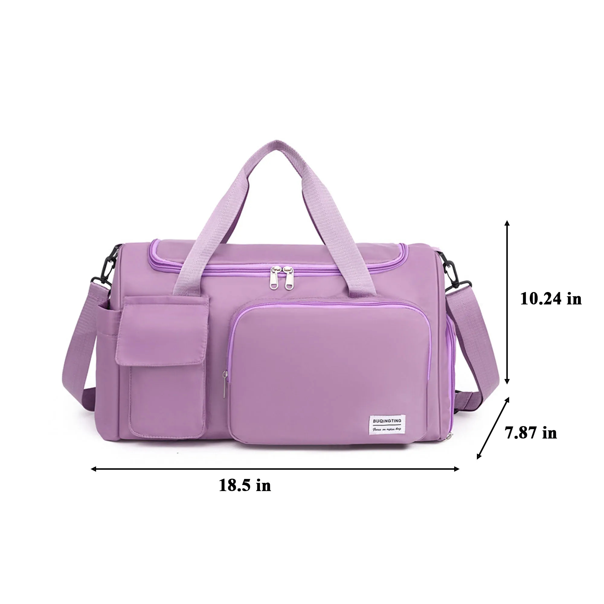 Large Capacity Yoga Swim Gym Bag With Shoe Compartment 2