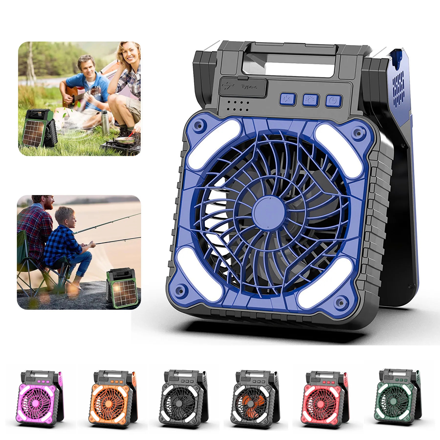Solar Camping Fan 6