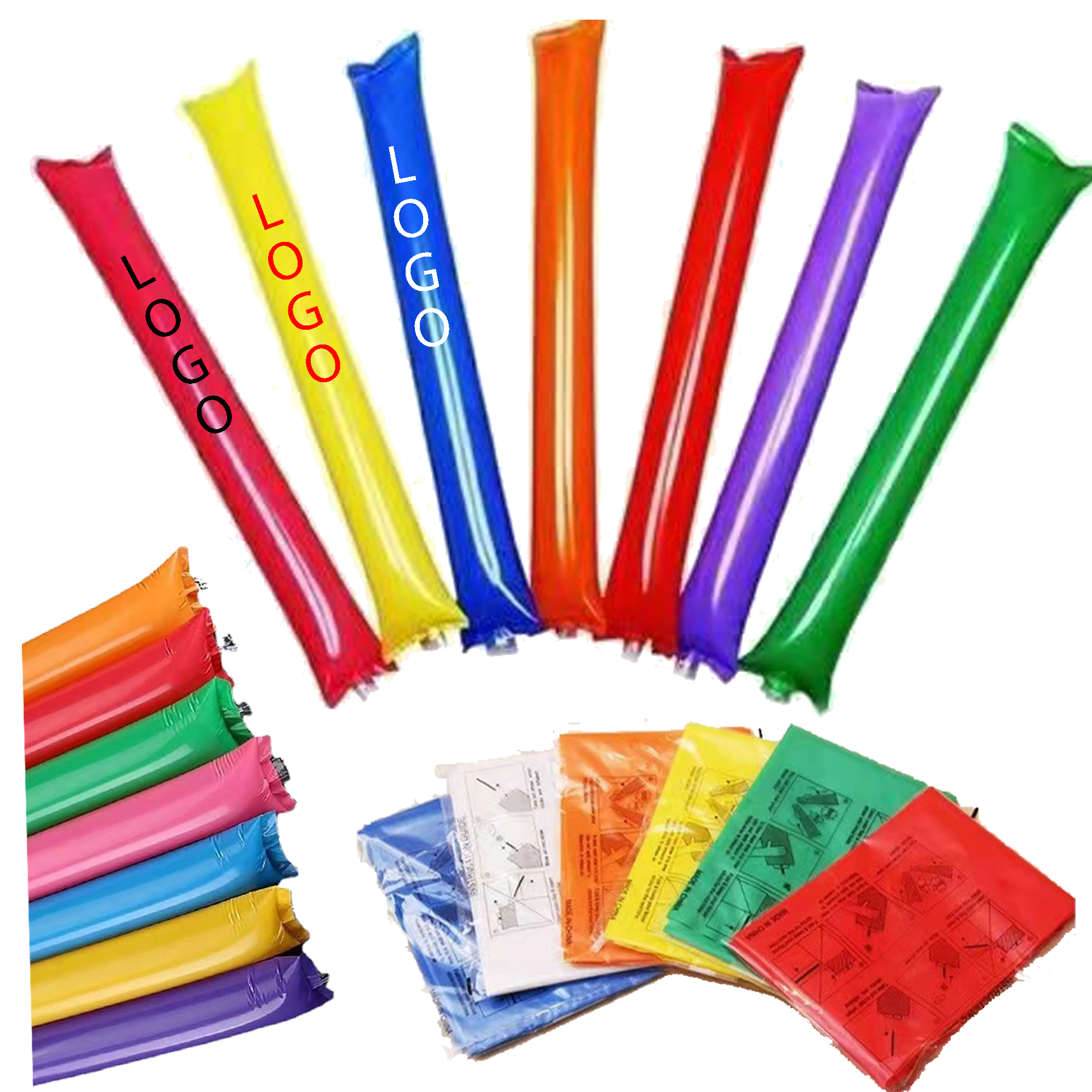 Durable Plastic Inflatable Boom Sticks 2