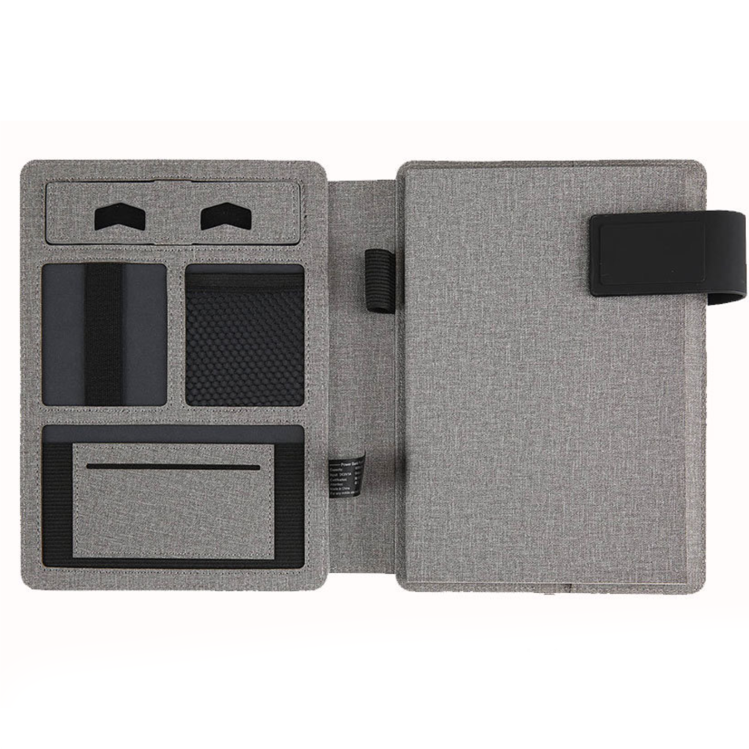 A5 Multifunction PU Leather Notebook w/ Power Bank 9