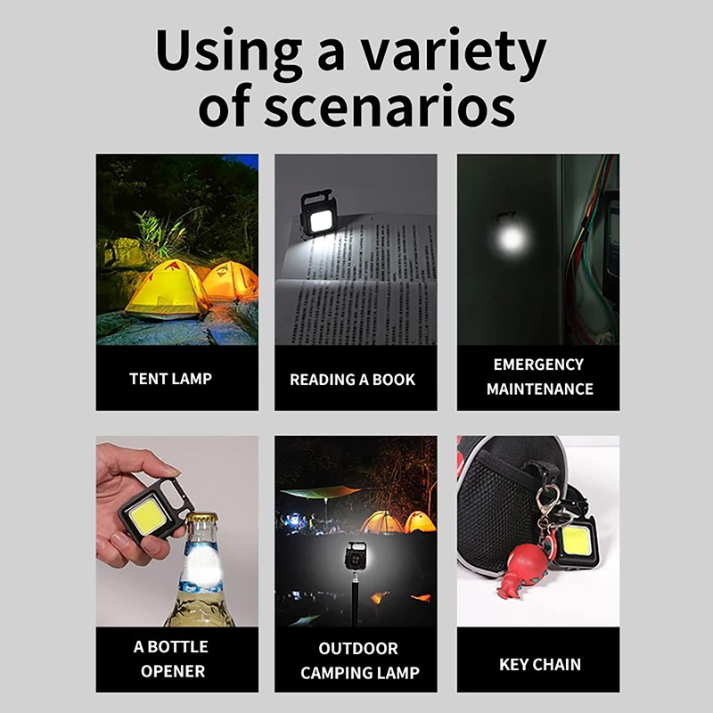 Portable Mini COB Pocket Magnetic Flashlights 2