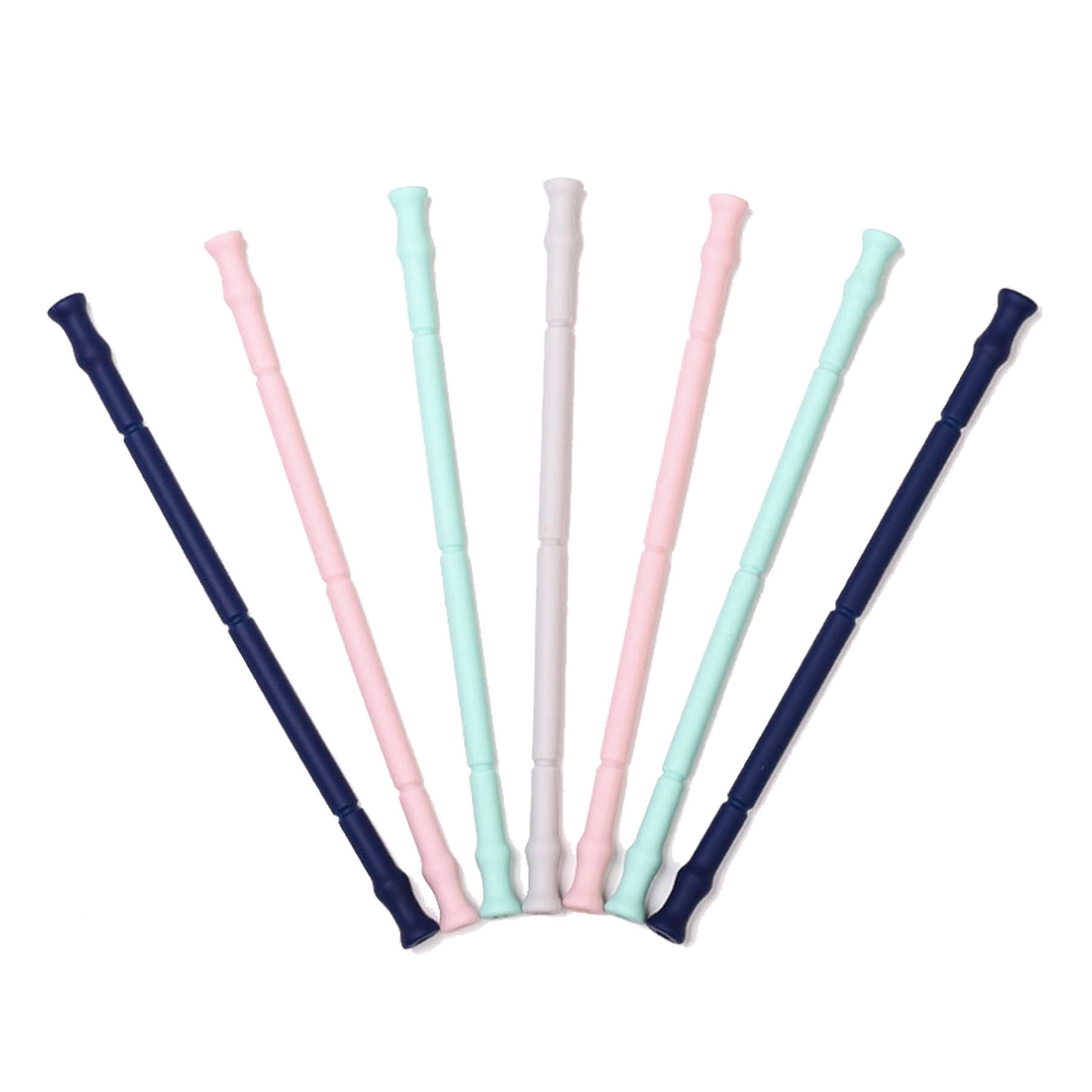 Reusable Collapsible Eco Silicone Drinking Straw With Case 4