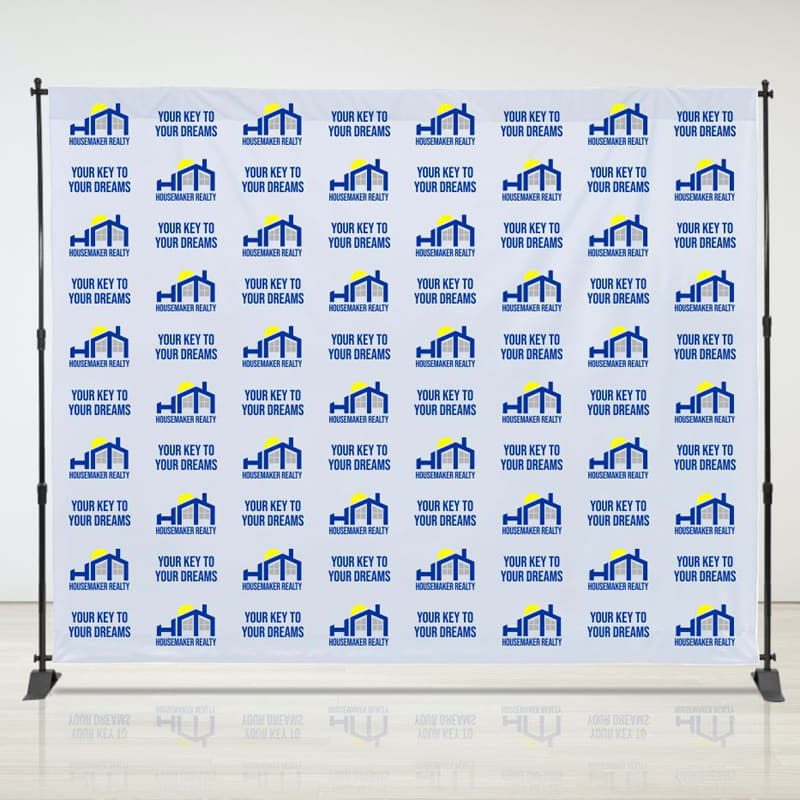 8ft X 10ft Step & Repeat Fabric Banner 9