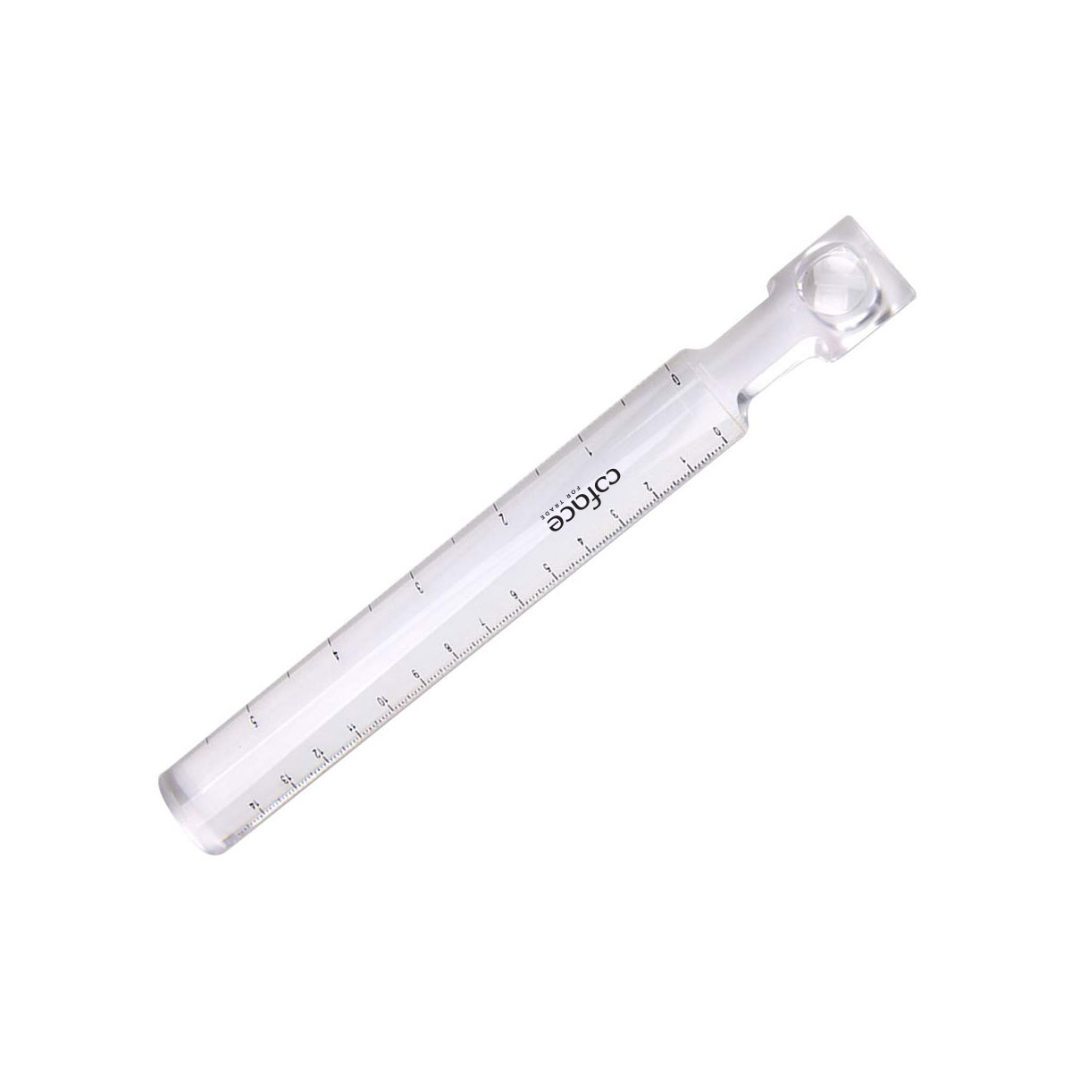 Acrylic Clear Ruler with Magnifier – 6" / 15cm Dual Measurement 1