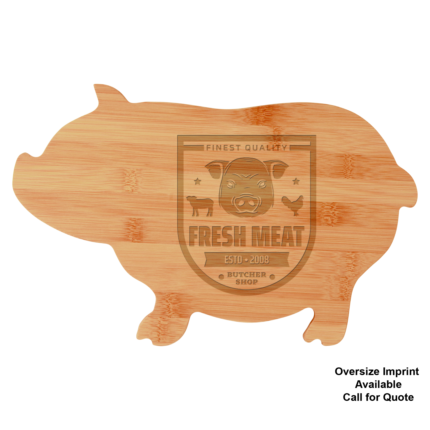 Bamboo Pig-Shaped Cutting Board 4