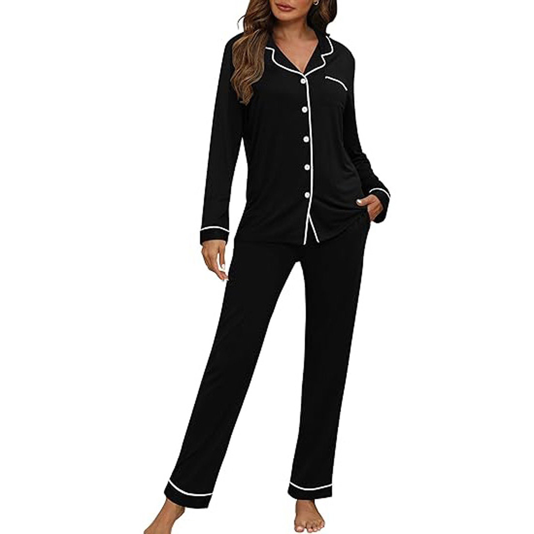 Women's Long Sleeve Pajama Set 22