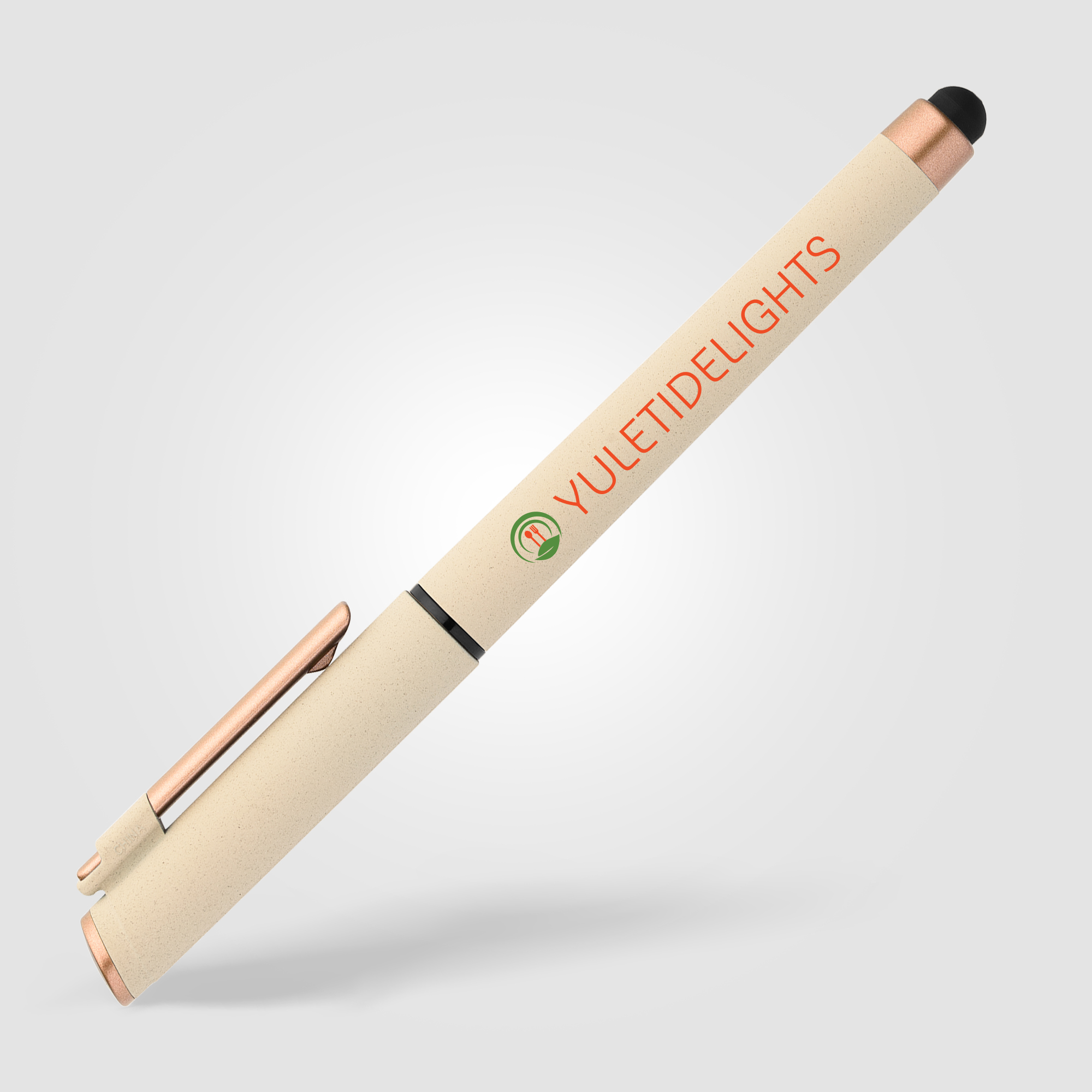 York Recycled Plastic Bronze Trim Stylus Gel Pen 29