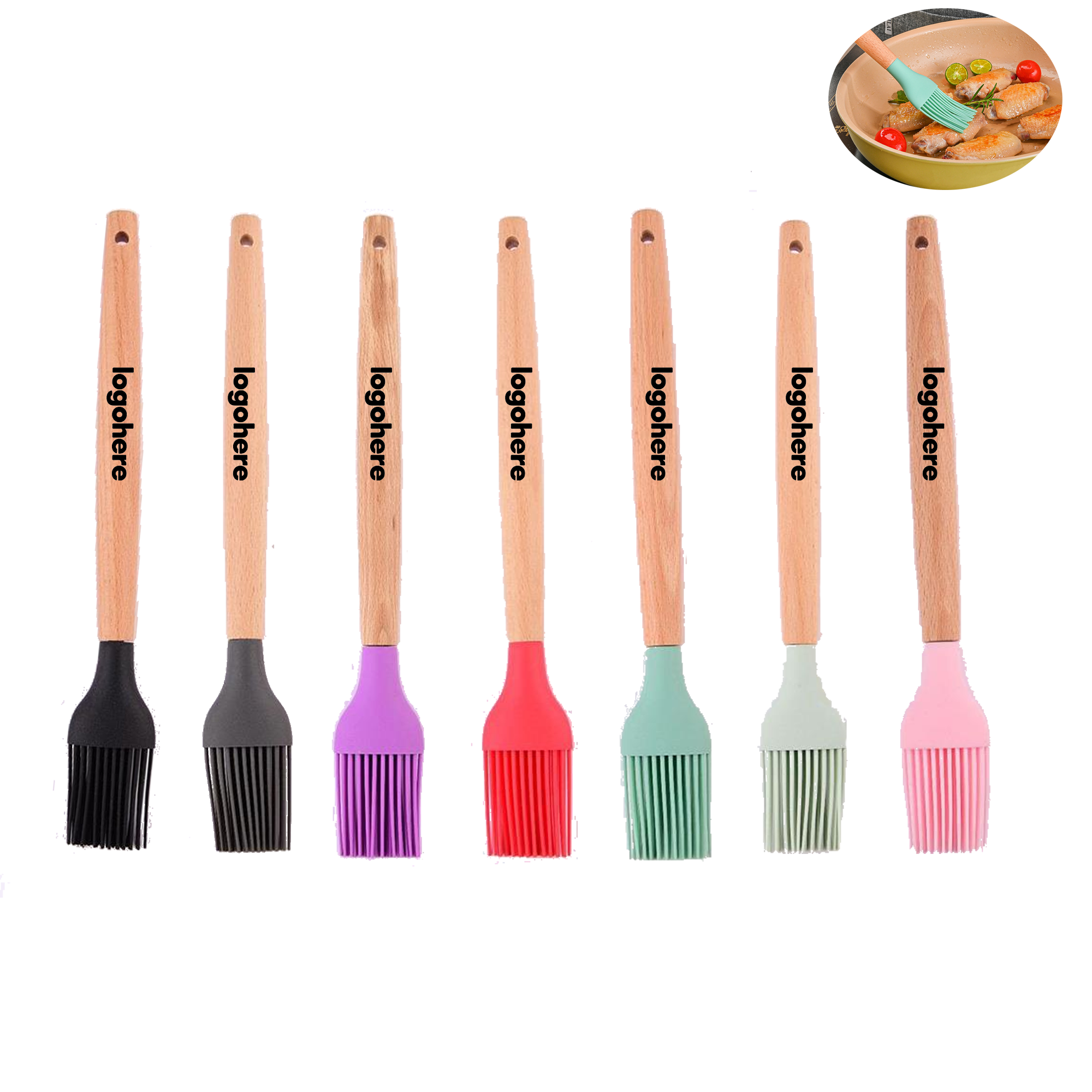 MOQ 50 Heat Resistant Cooking Brush 2