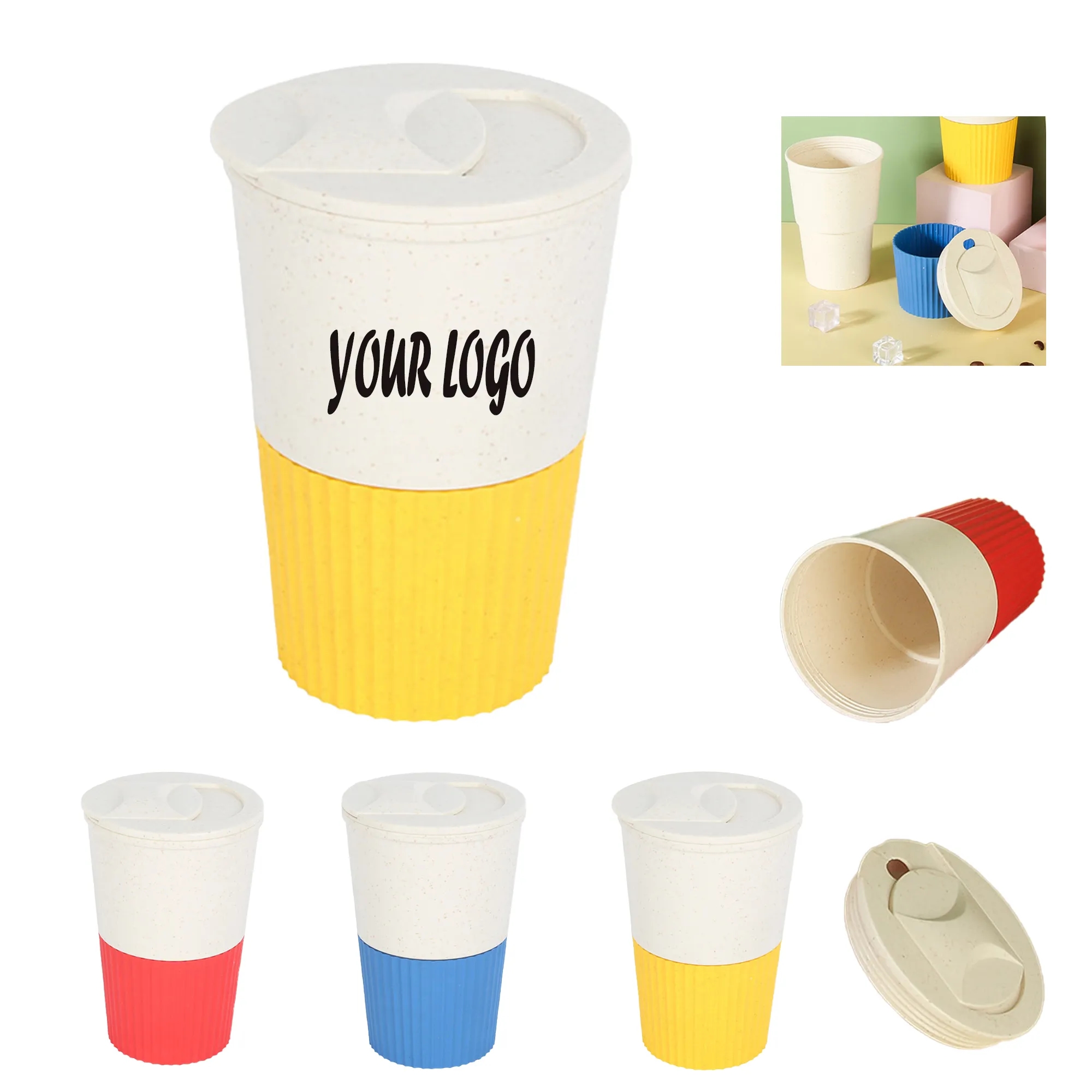 Environmentally Friendly Wheat Straw Coffee Cup 2