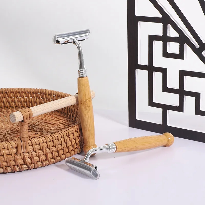 Reusable Wood Handle Shaver 6