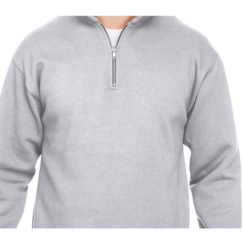 Bayside Unisex 9.5 Oz., 80/20 Quarter-Zip Pullover Sweatshirt 7