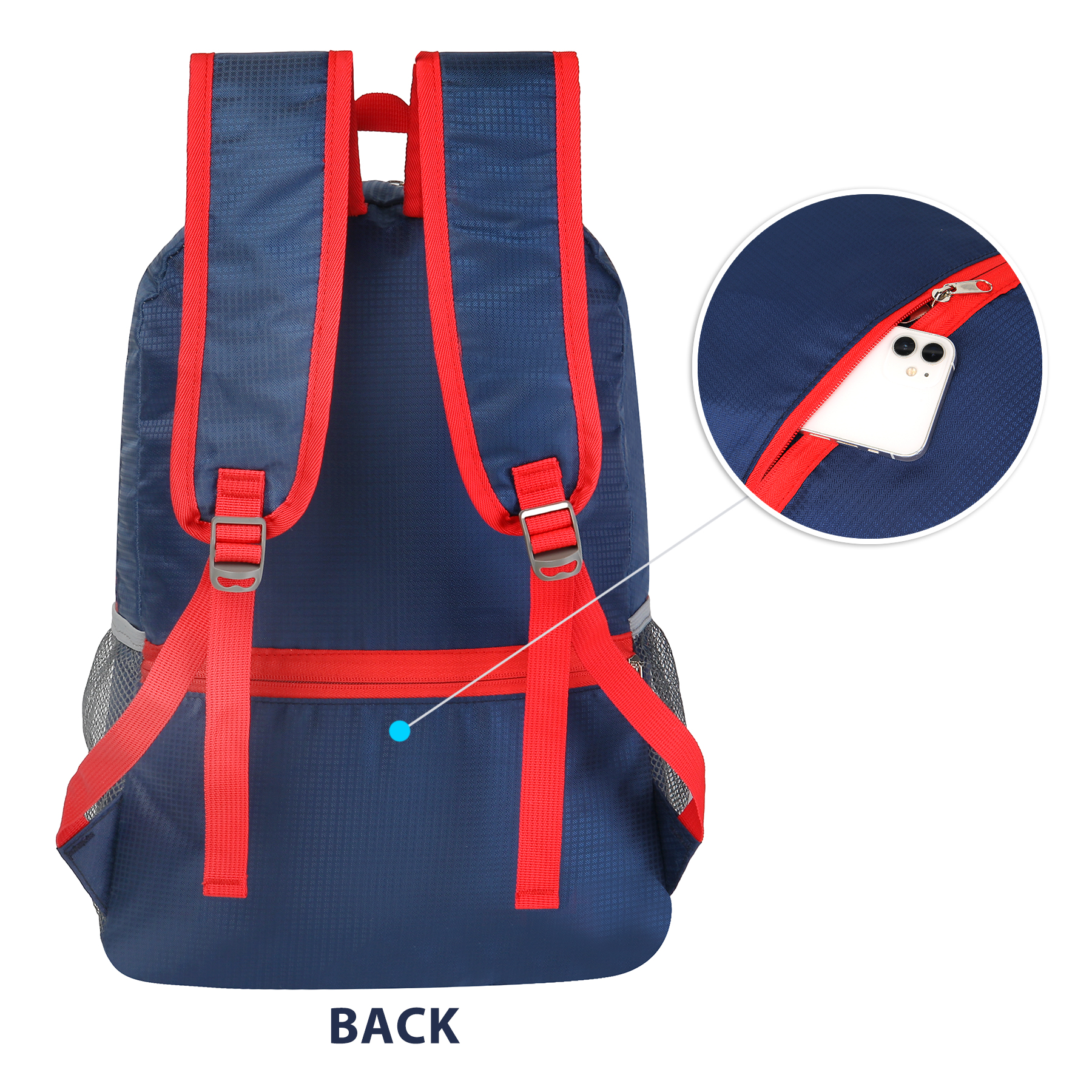 Multi-Purpose Outdoor Foldable Backpack With Bungee Cord 8