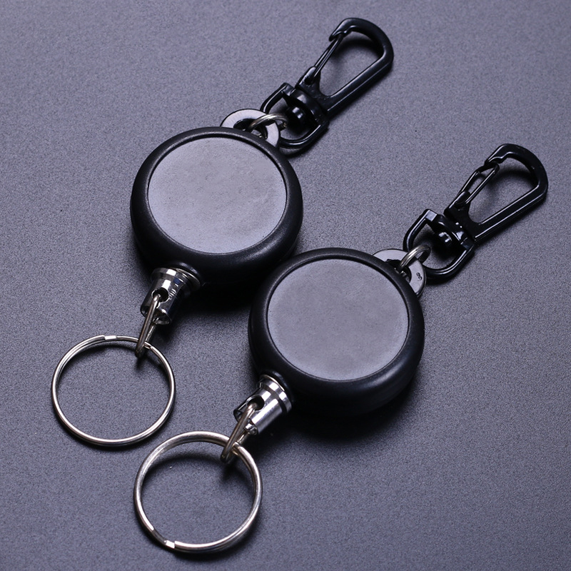 Retractable Badge Reel with Key Chain 4