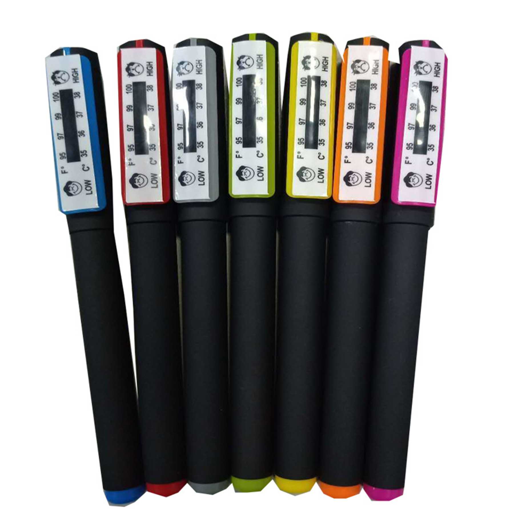 Plastic Ballpoint Pen With Thermometer 3