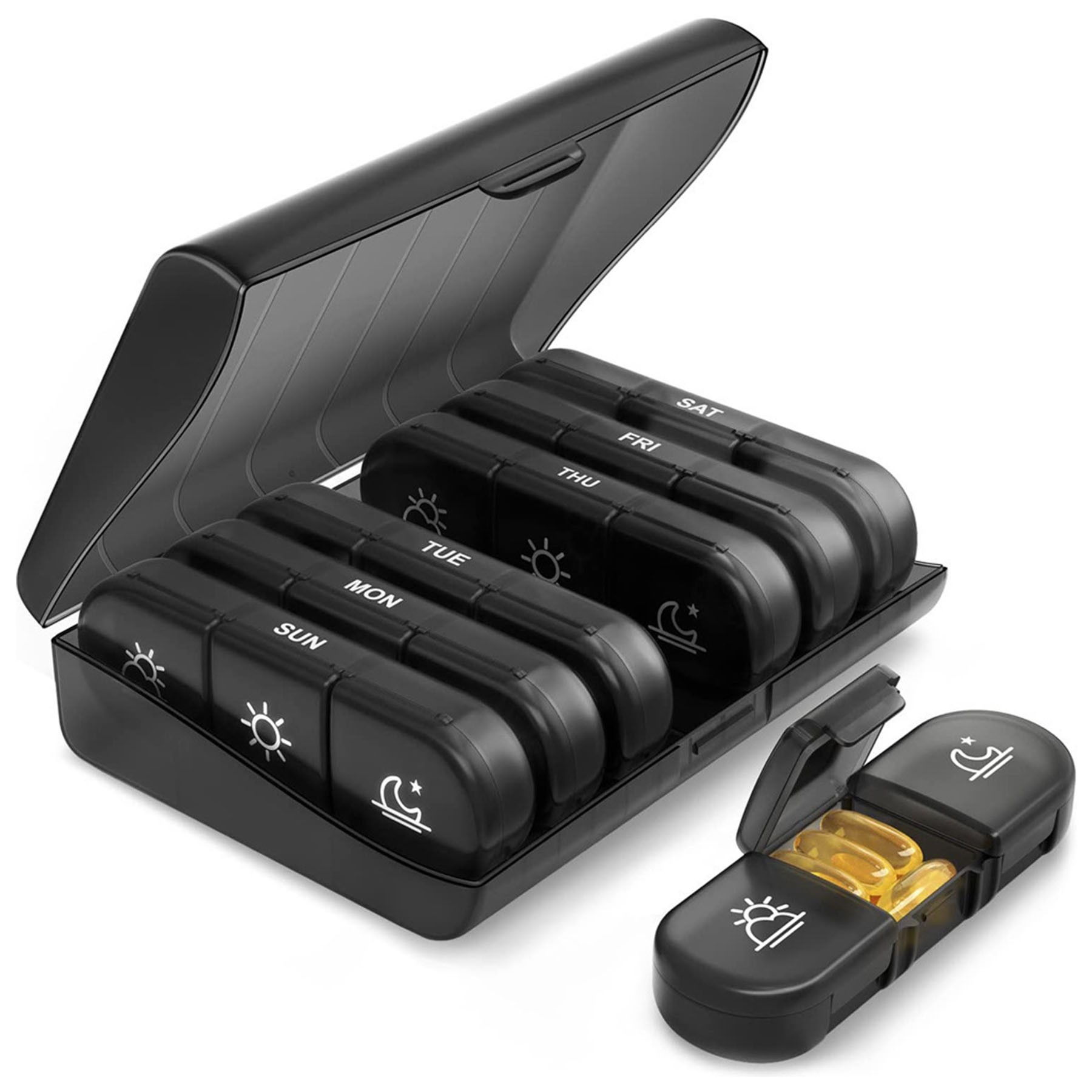 7 Day Lightproof Pill Case With Tri Daily Compartment 1