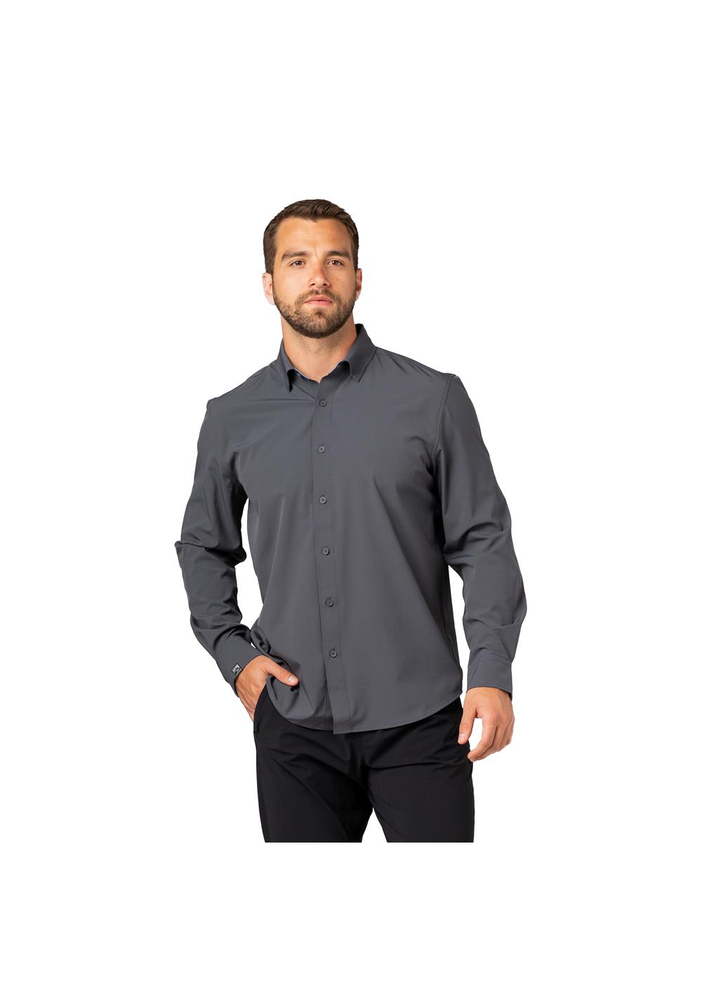 Storm Creek Men's Influencer 4-Way Stretch Solid Woven Shirt 10