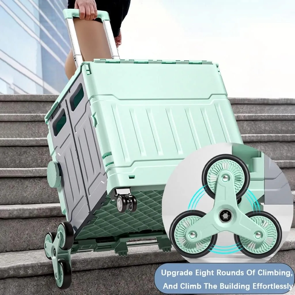 Folding Quik HandCart/Collapsible Rolling Crate 2