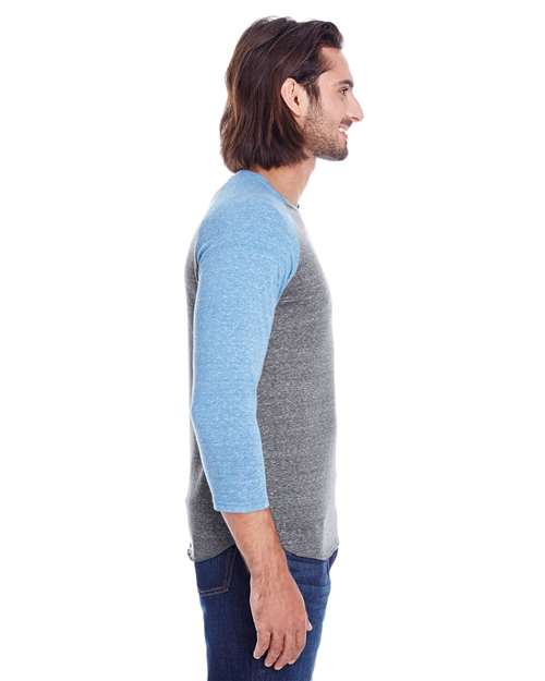 Unisex Triblend Three-Quarter Sleeve Raglan T-Shirt - 302G 7