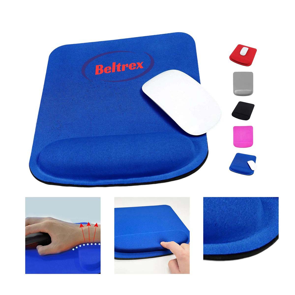 Square Mouse Pad with Air Mesh Wrist Support 7