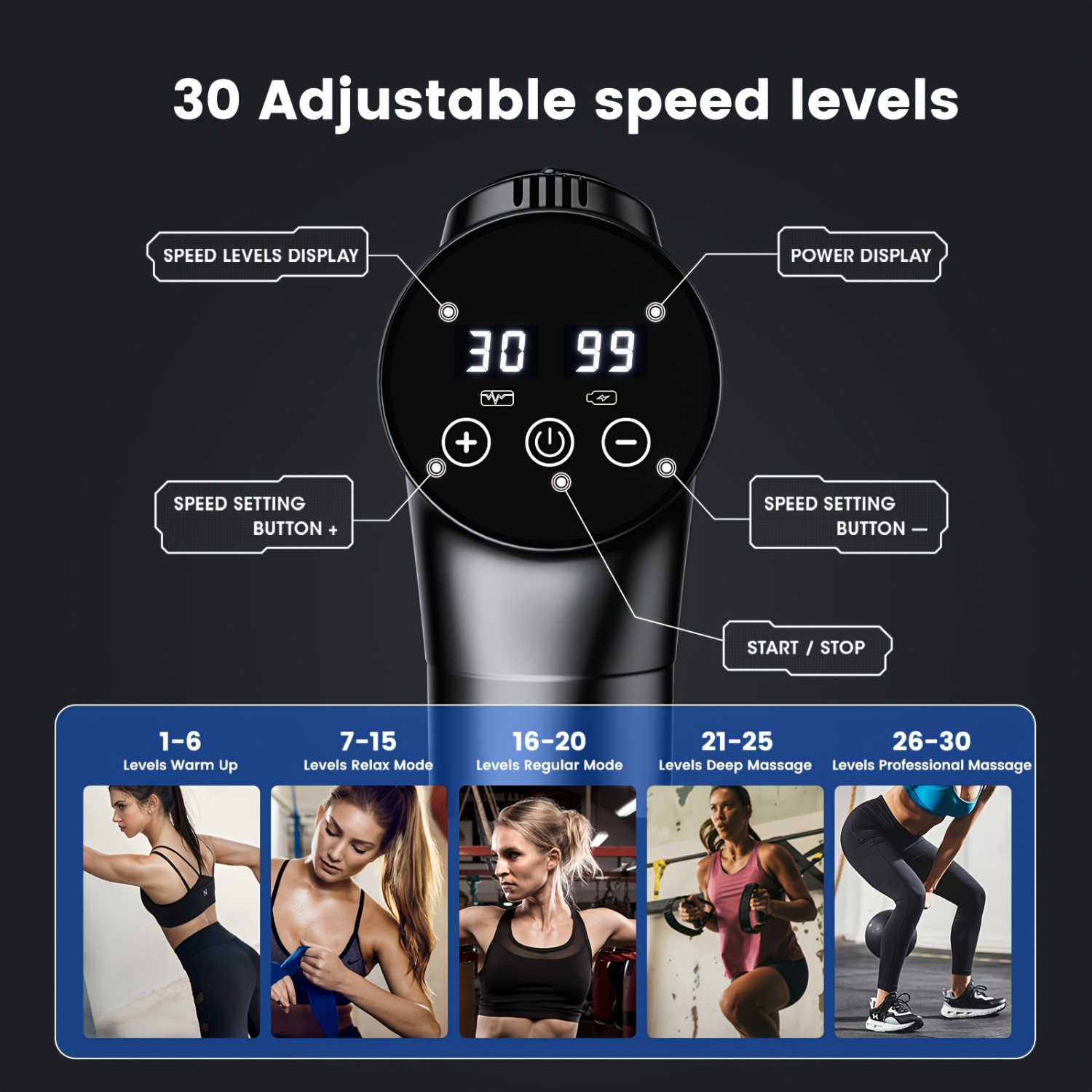 Deep Tissue Handheld Muscle Massage Gun 8