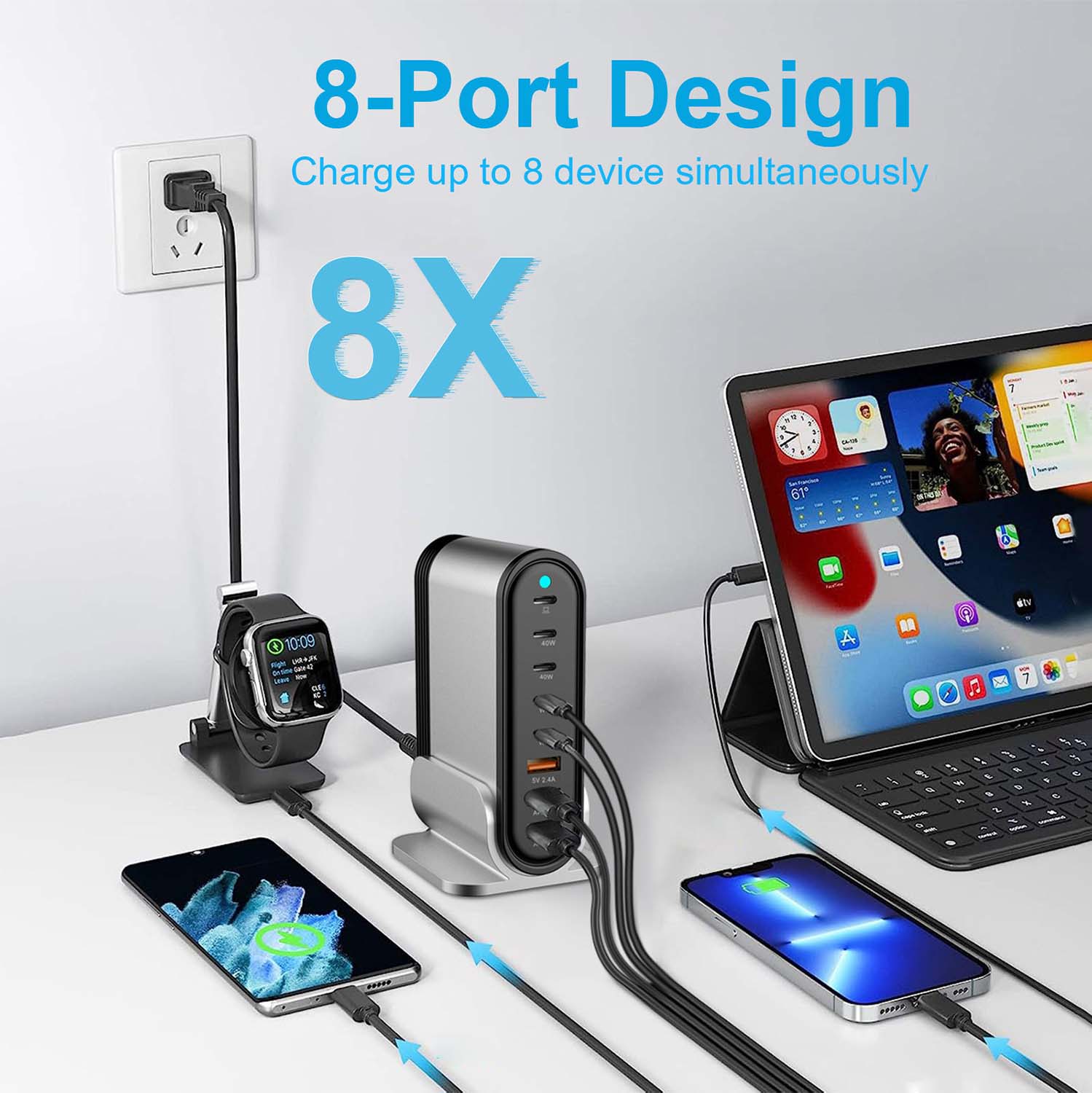 8-Port PD Fast Charger Pro 5