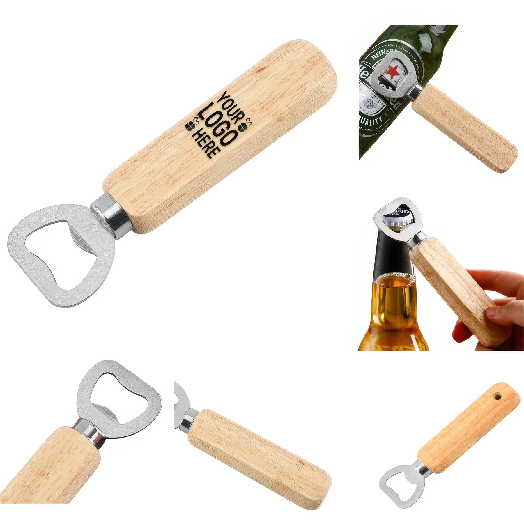 Wooden Handle Bottle Opener 1