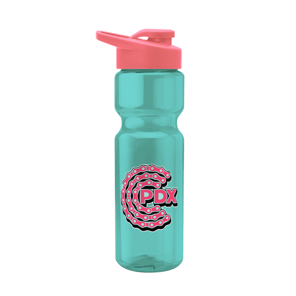 Blazer 28oz Transparent Bike Bottle w/Drink-thru Lid 927