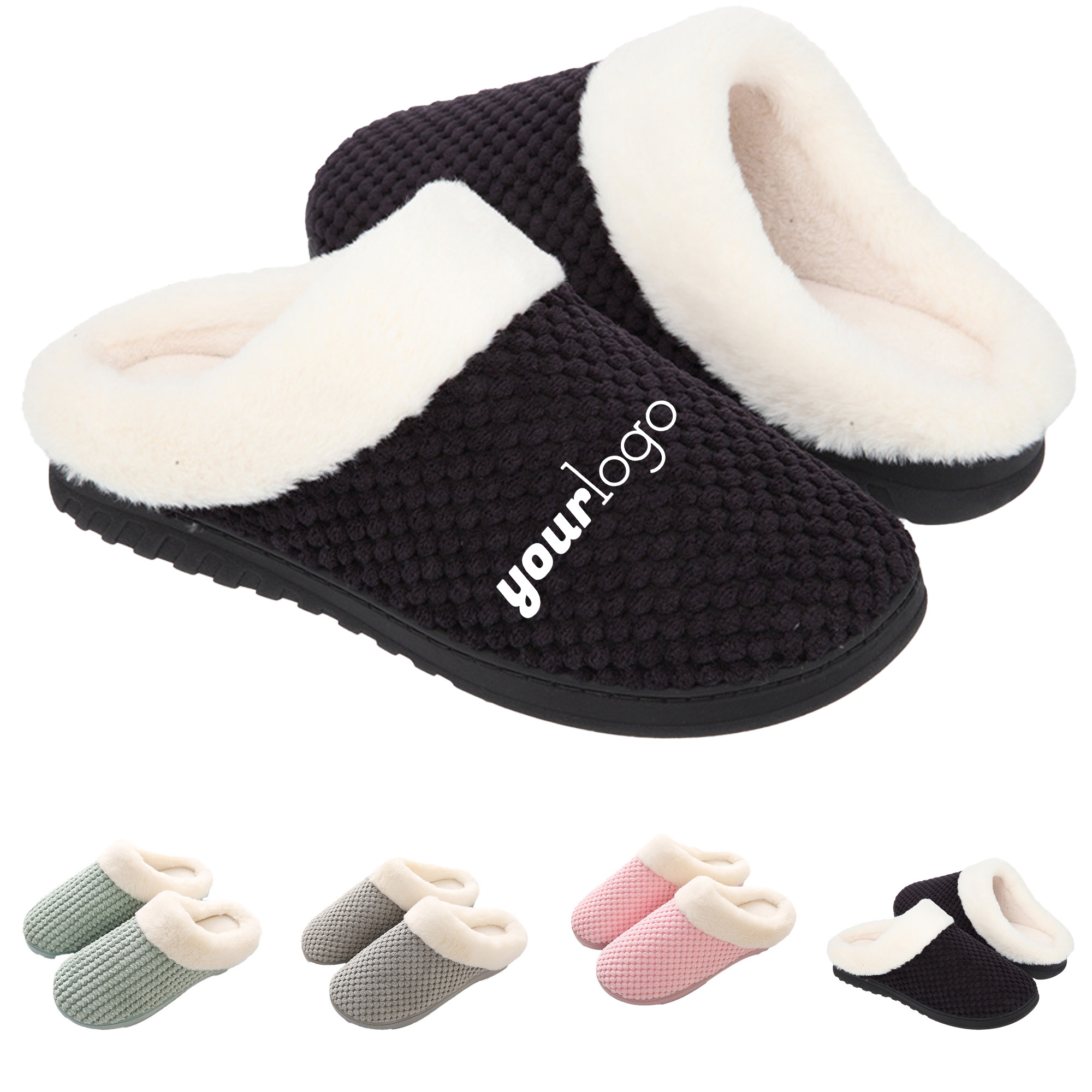 Luxury Fleece Indoor Slip-On Slippers for Winter 7