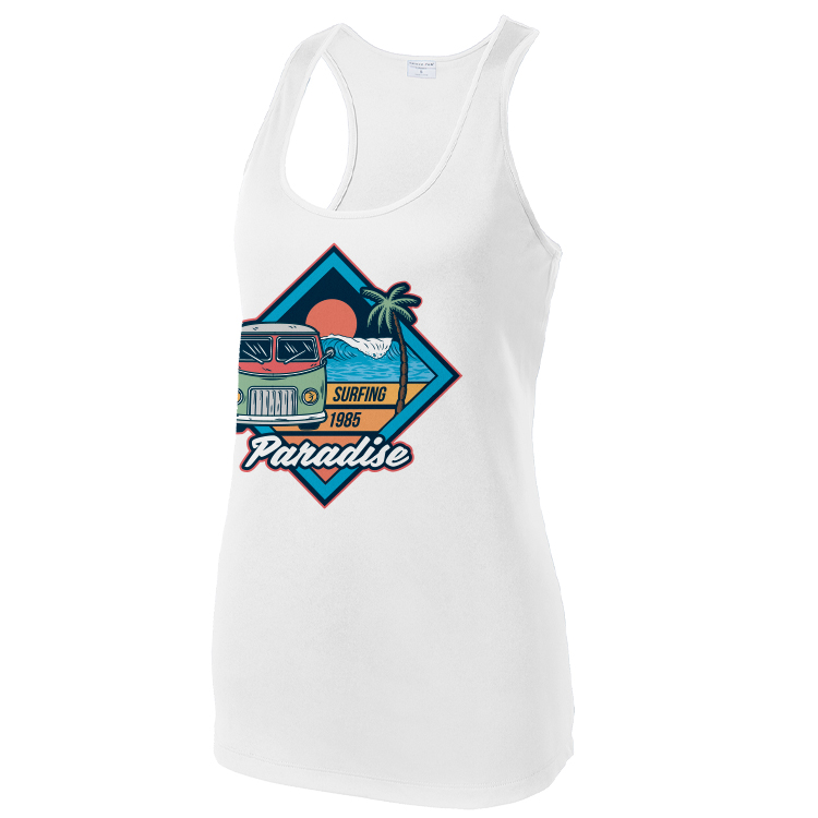 Ladies Racerback Spot Sublimation Tank Top 2