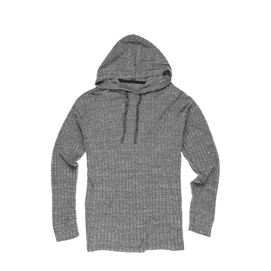 Ribbed Hacci Hoodie, custom hoodie or sweatshirt with logo imprint 6