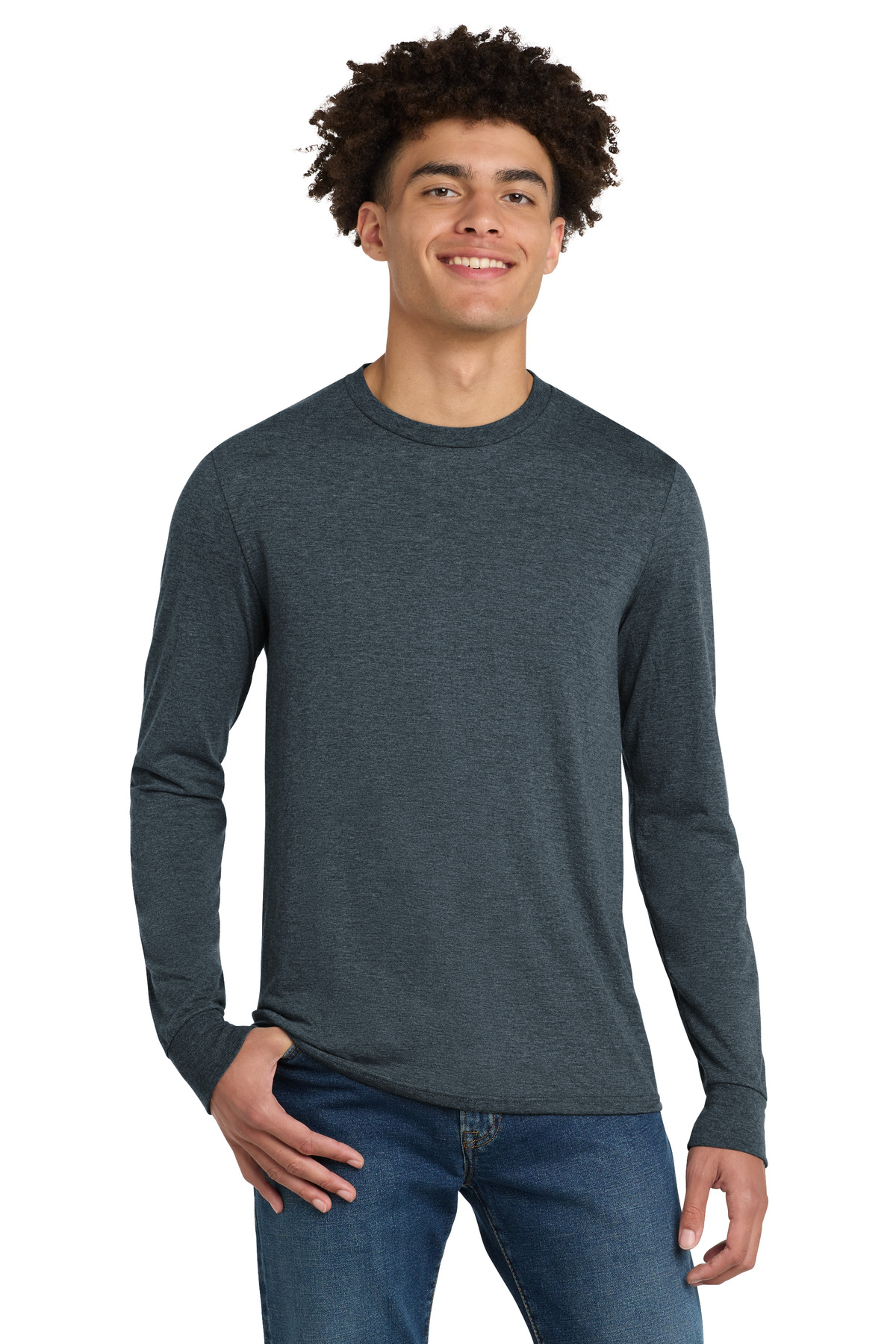 District Perfect Tri Long Sleeve Tee . DM132 22