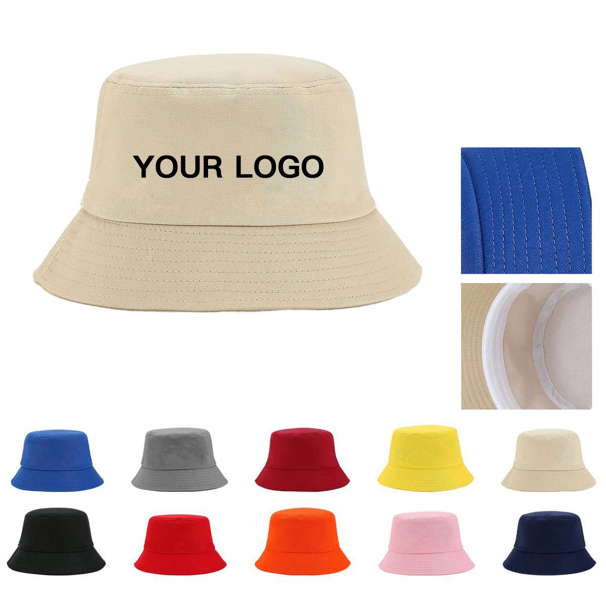 Classic Cotton Bucket Hat With Comfortable Fit 5