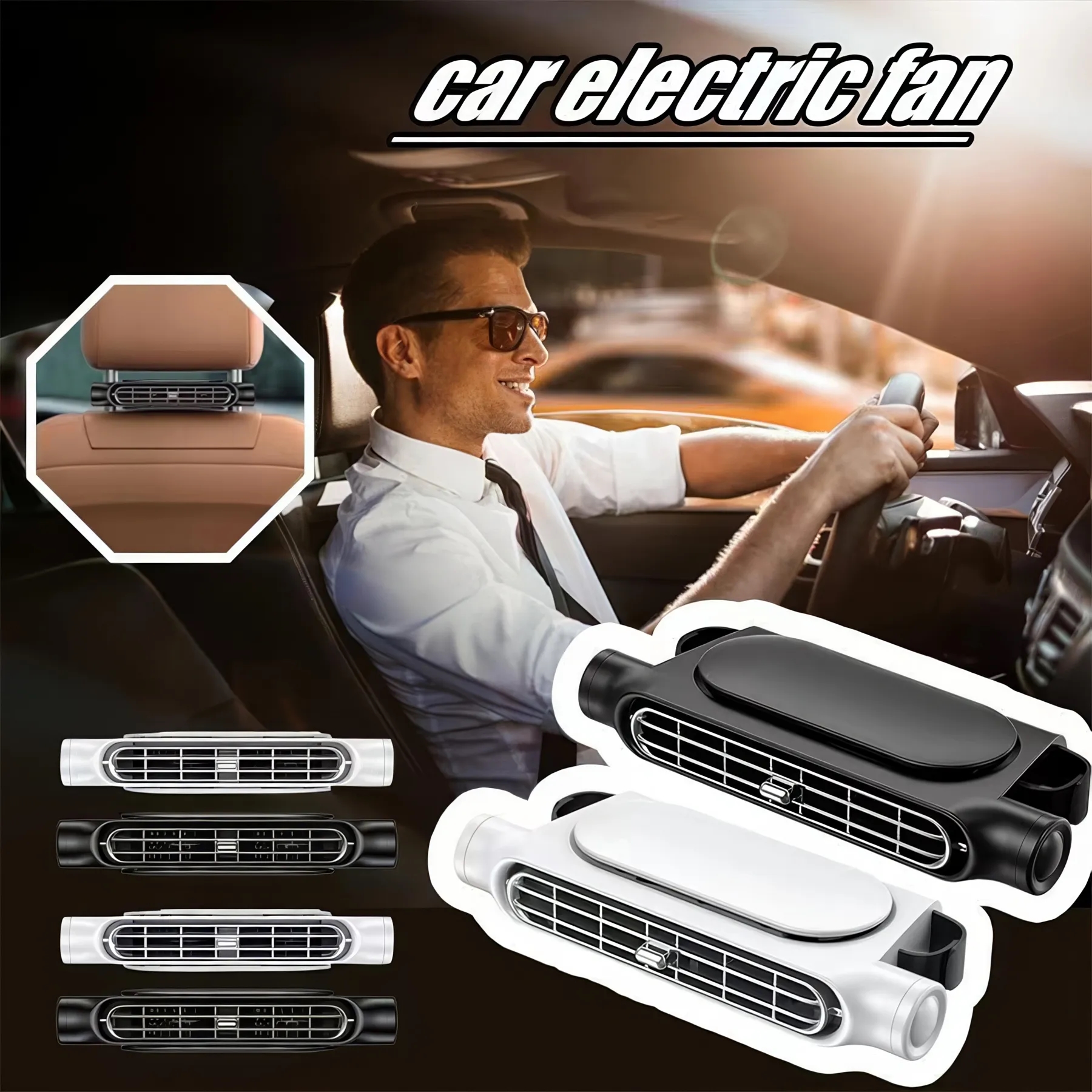 Car Backseat Cooling Fan 2