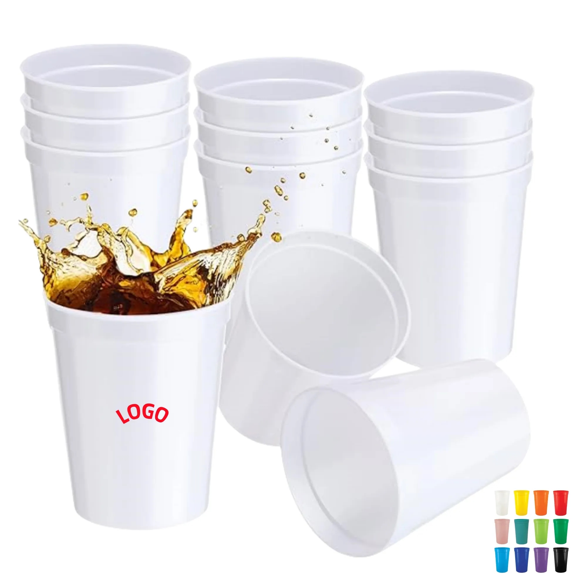 16oz Reusable Stadium Plastic Cup Party Tumbler 5