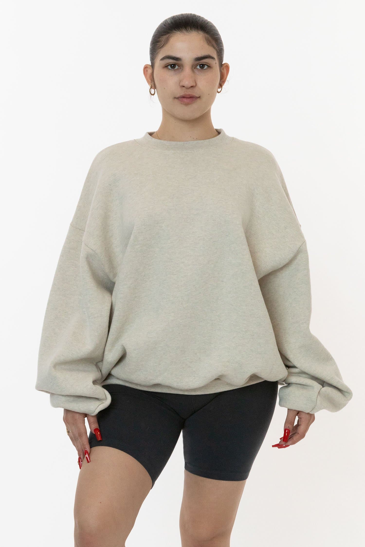 12 OZ MID-WEIGHT FLEECE WIDE CREW 4