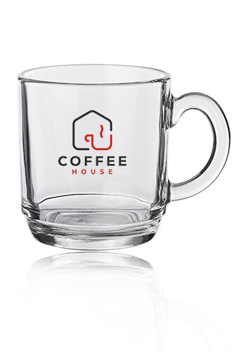Nadir 10 oz. Aspen Glass Coffee Mugs