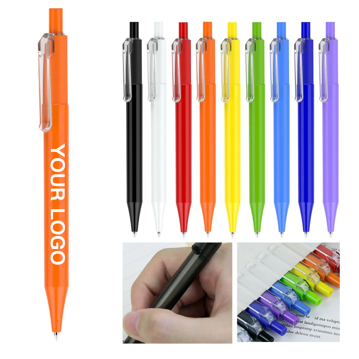 Custom Logo Retractable Gel Pen 2