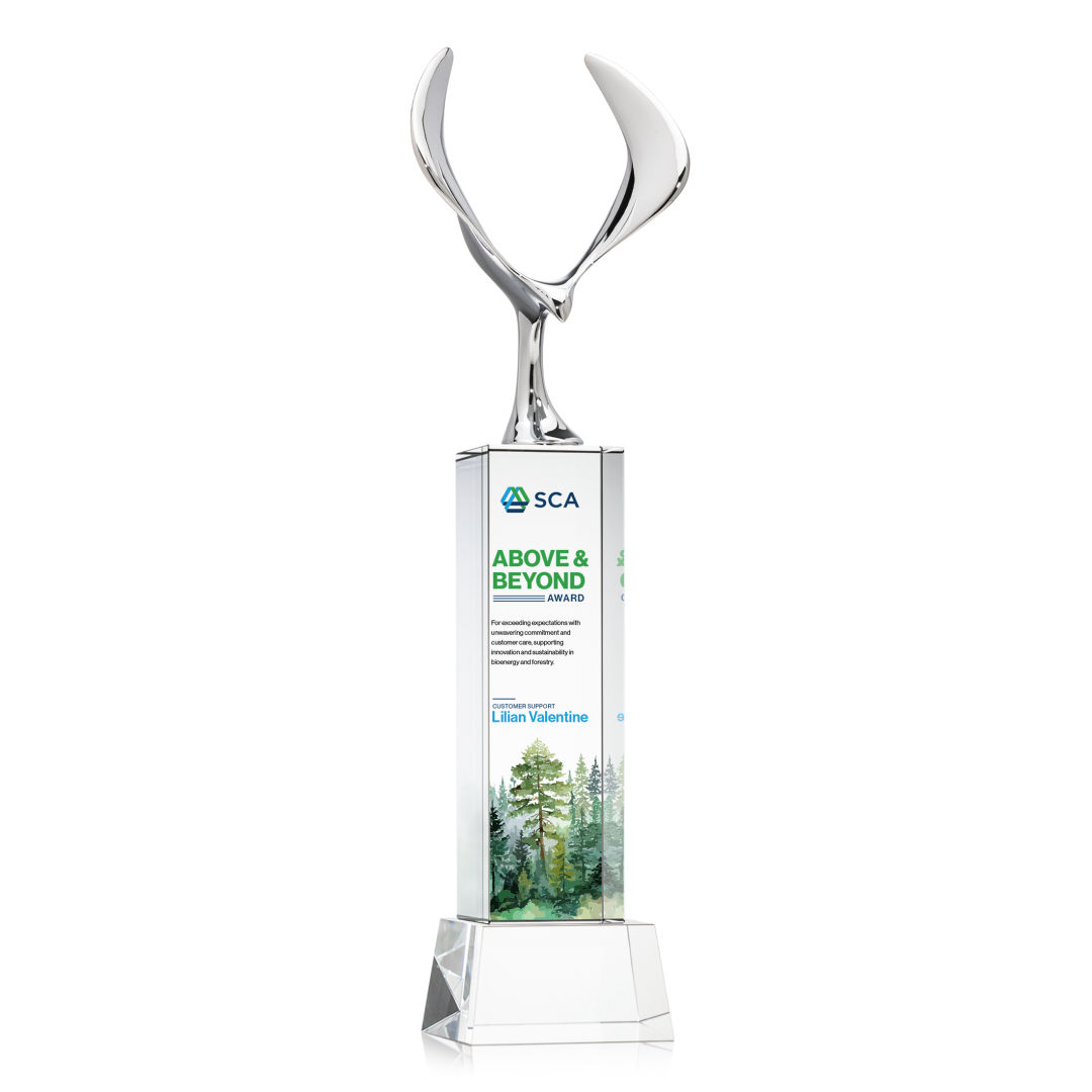 Maverick Eagle VividPrint™ Award on Belcroft Base - Clear 17