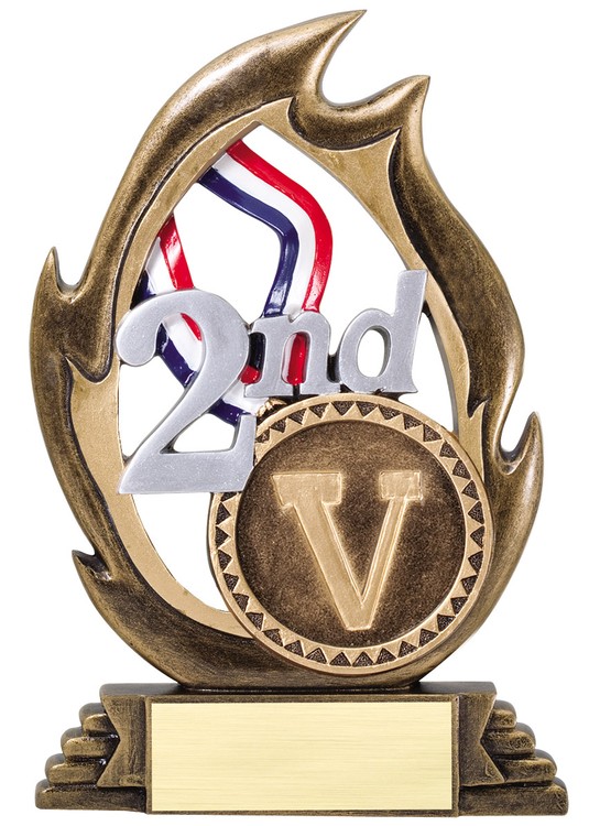 7 1/4" Tall Second Flame Series Award 2