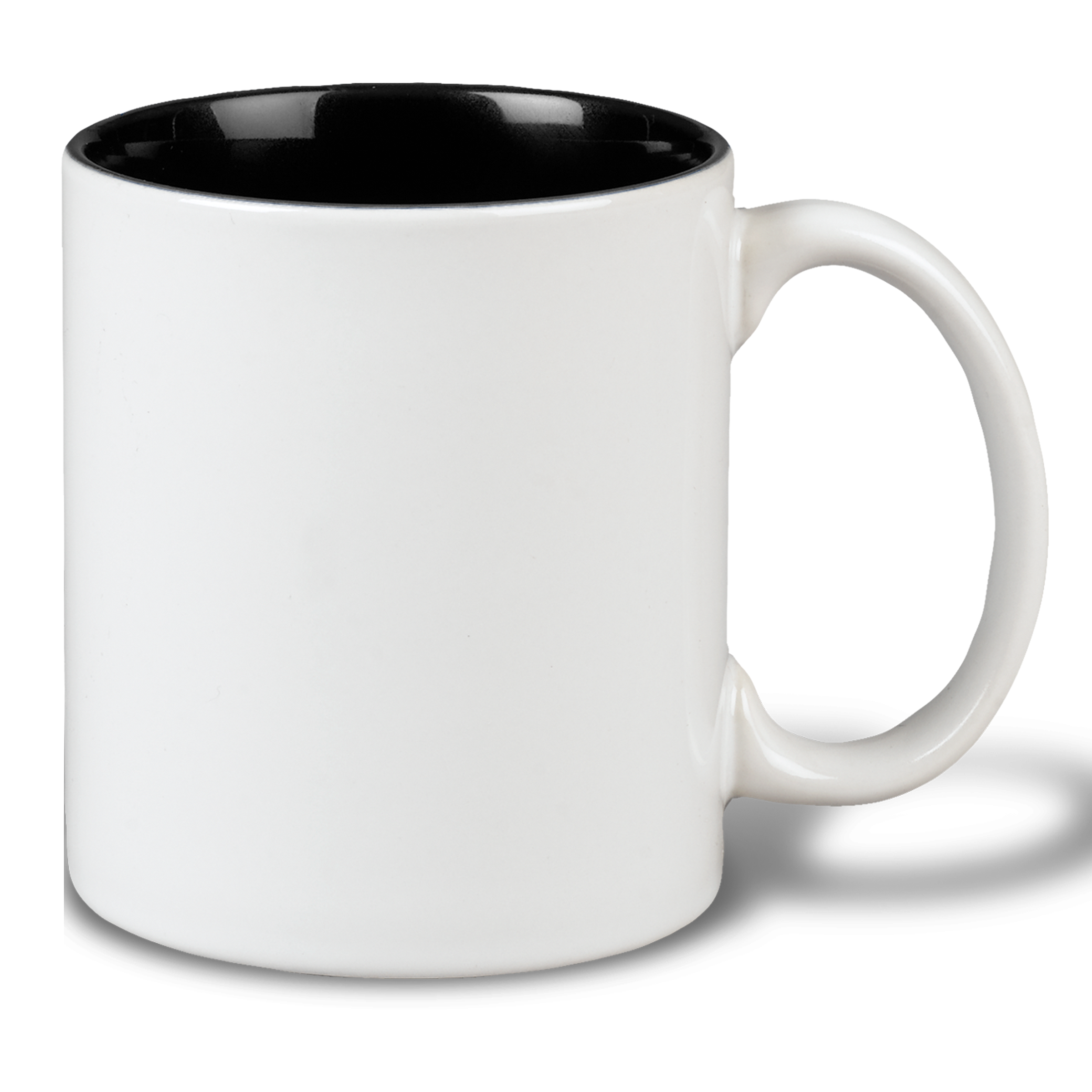 11 Oz. White/Cobalt Blue Two Tone Ceramic Mug 8