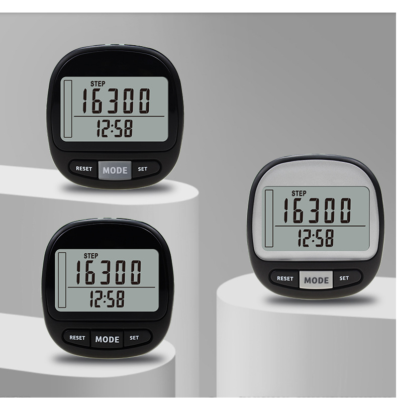 3D Pedometer with Clip & Lanyard 2