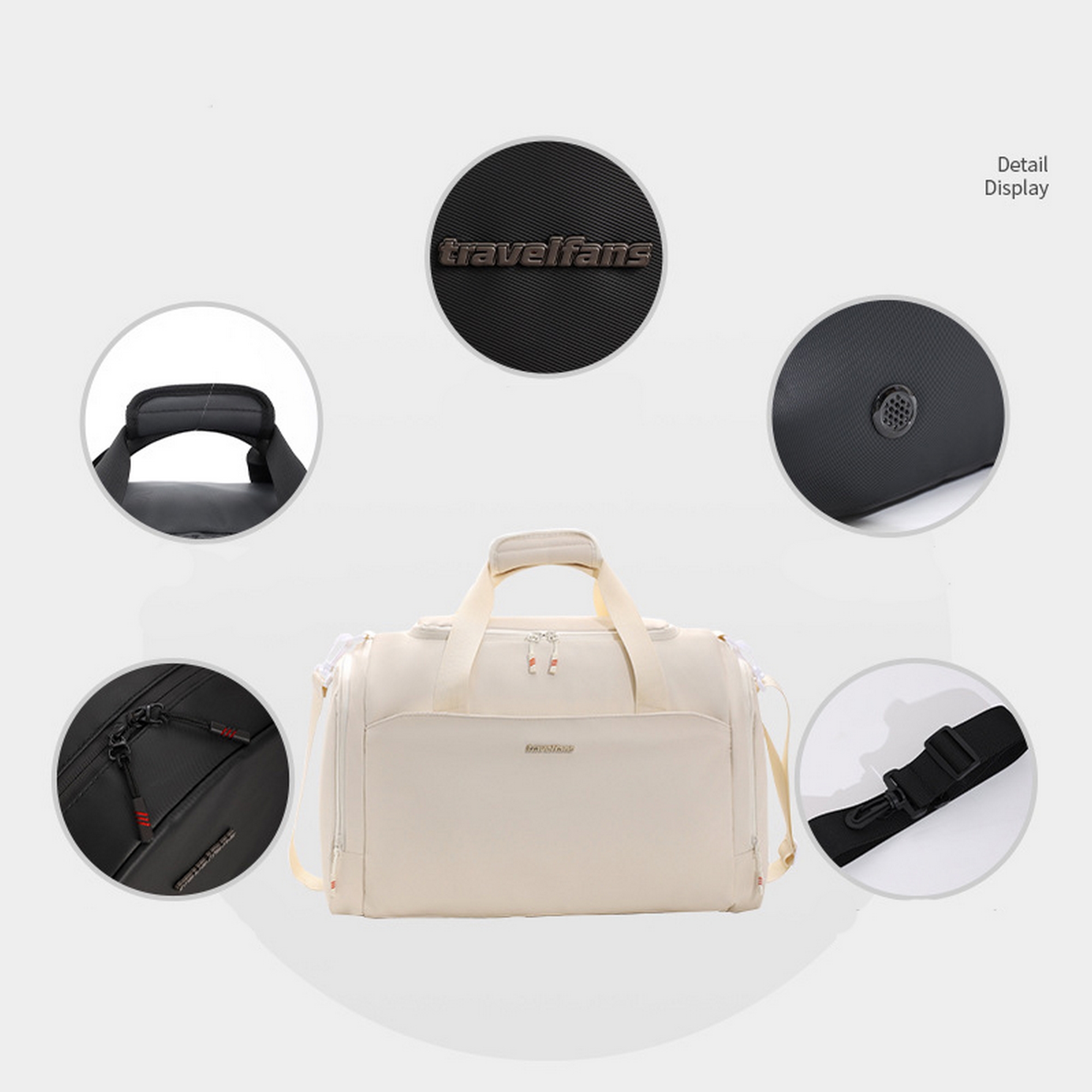 Dry And Wet Separation Separate Shoe Compartment Sports Travel Bag 5